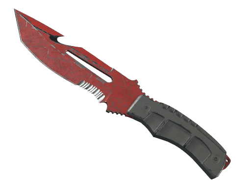 ★ Survival Knife | Crimson Web (Battle-Scarred)