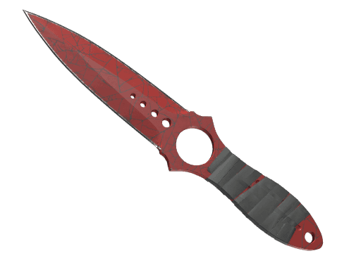 ★ Skeleton Knife | Crimson Web (Well-Worn)