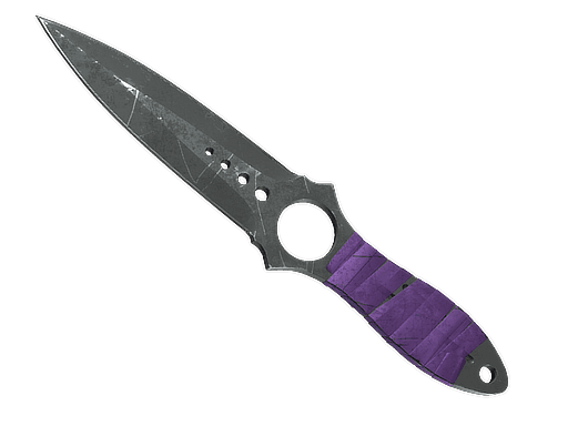 ★ StatTrak™ Skeleton Knife | Ultraviolet (Battle-Scarred)