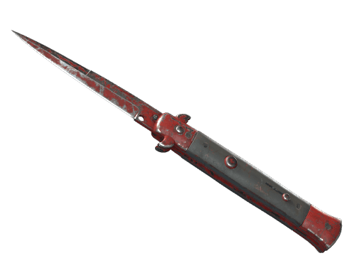 ★ StatTrak™ Stiletto Knife | Crimson Web (Battle-Scarred)