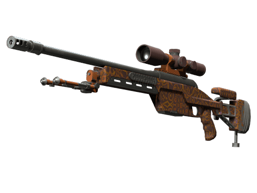 SSG 08 | Orange Filigree (Minimal Wear)